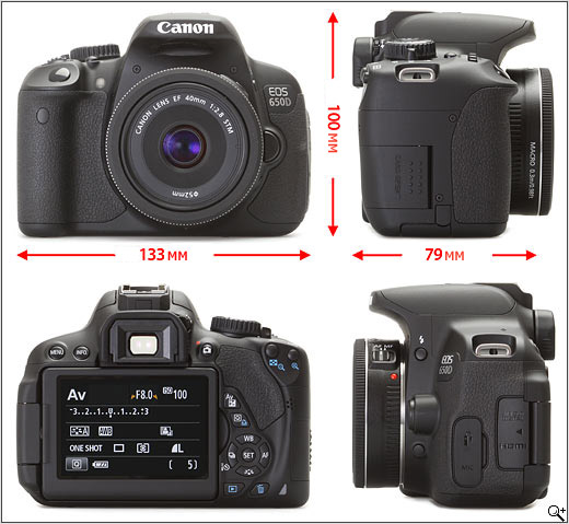 Canon 650D: корпус и конструкция